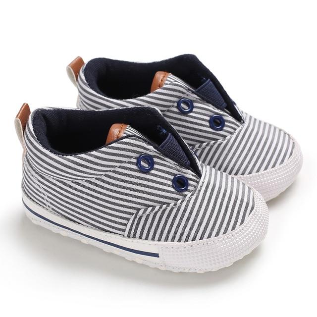 Parker Striped Baby Shoes