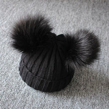 Double Ball Winter Baby Beanie