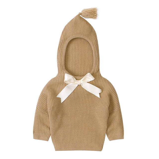 Hooded Knit Sweater Top