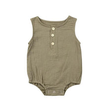 Sleeveless Linen Romper
