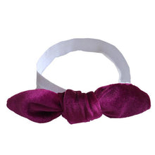 Velour Bow Headband