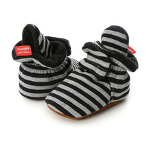 Striped Baby Booties