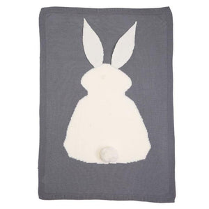 Bunny Knit Toddler Blanket