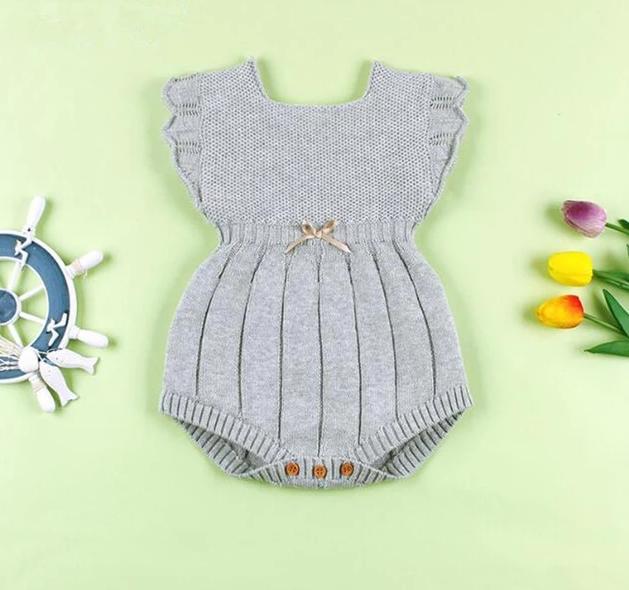 Shell Knit Baby Romper
