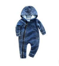 Trendy Denim Baby Jumpsuit