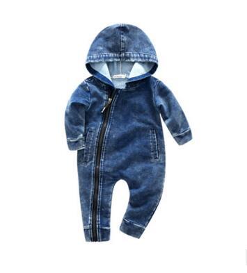 Trendy Denim Baby Jumpsuit