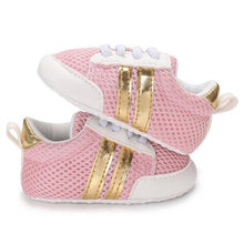 Double Striped Mesh Baby Shoes