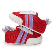 Double Striped Mesh Baby Shoes