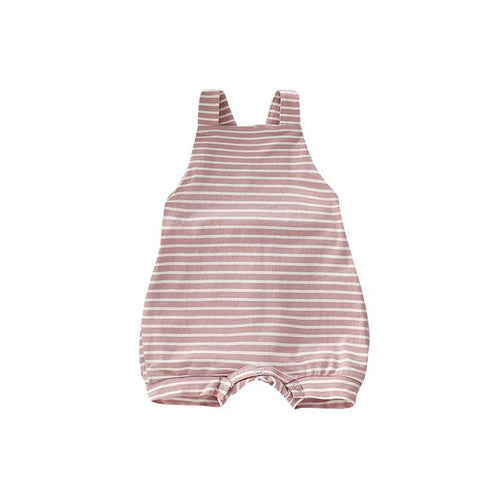 Classic Pink Stripe Baby Romper