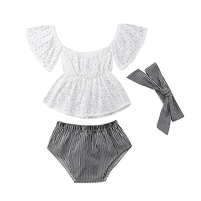 Classic Summer Baby Girl Outfit