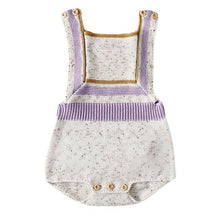 Pastel Knit Baby Girl Romper