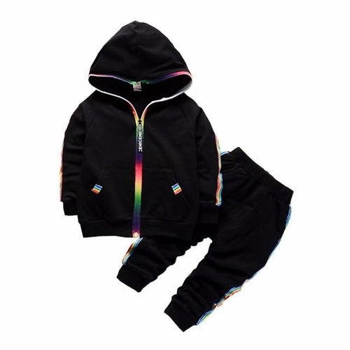 Black Rainbow Track Suit
