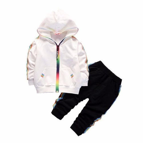 White Rainbow Toddler Track Suit