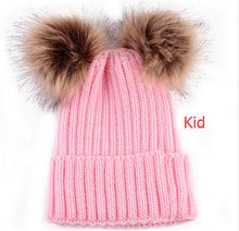 Double Pom Mom and Me Beanies